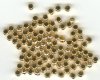 100 3x3mm Gold Plated Rounded Edge Cube Beads